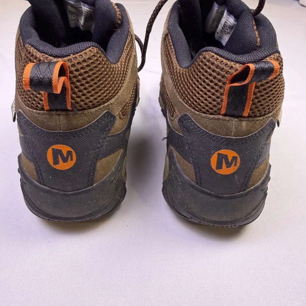 Merrell Alverstone Mid Waterproof Hiking Boots Mens 8‎ Brown Trail J375804C